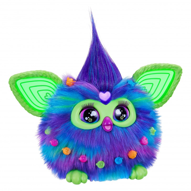 Furby Aurora Furborealis, si illumina al buio, giocattolo di peluche interattivo