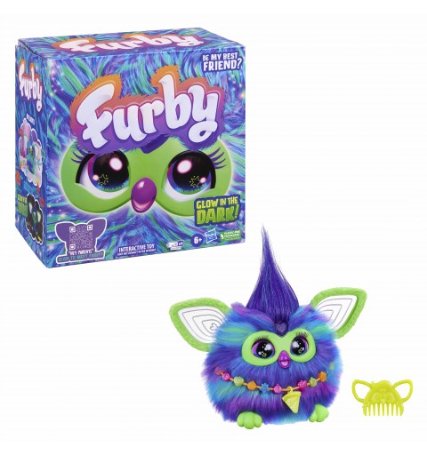 Furby Aurora Furborealis, si illumina al buio, giocattolo di peluche interattivo