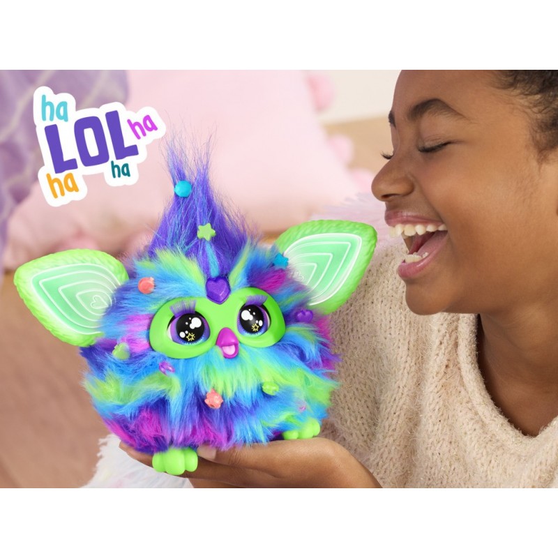 Furby Aurora Furborealis, si illumina al buio, giocattolo di peluche interattivo