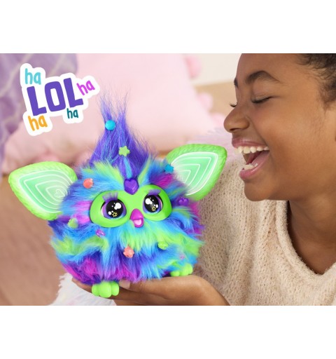 Furby Aurora Furborealis, si illumina al buio, giocattolo di peluche interattivo