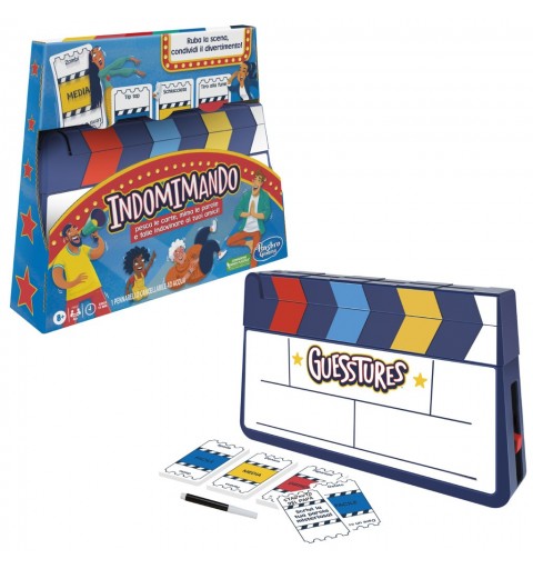 Hasbro Gaming Indomimando Refresh, gioco in scatola, gioco dei mimi per famiglie, per 4 o più giocatori