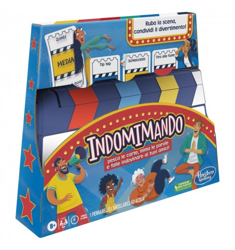 Hasbro Gaming Indomimando Refresh, gioco in scatola, gioco dei mimi per famiglie, per 4 o più giocatori