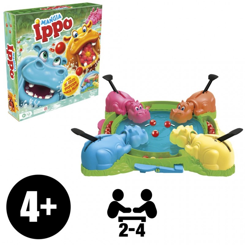 Hasbro Gaming Hungry Hungry Hippos Brettspiel Party