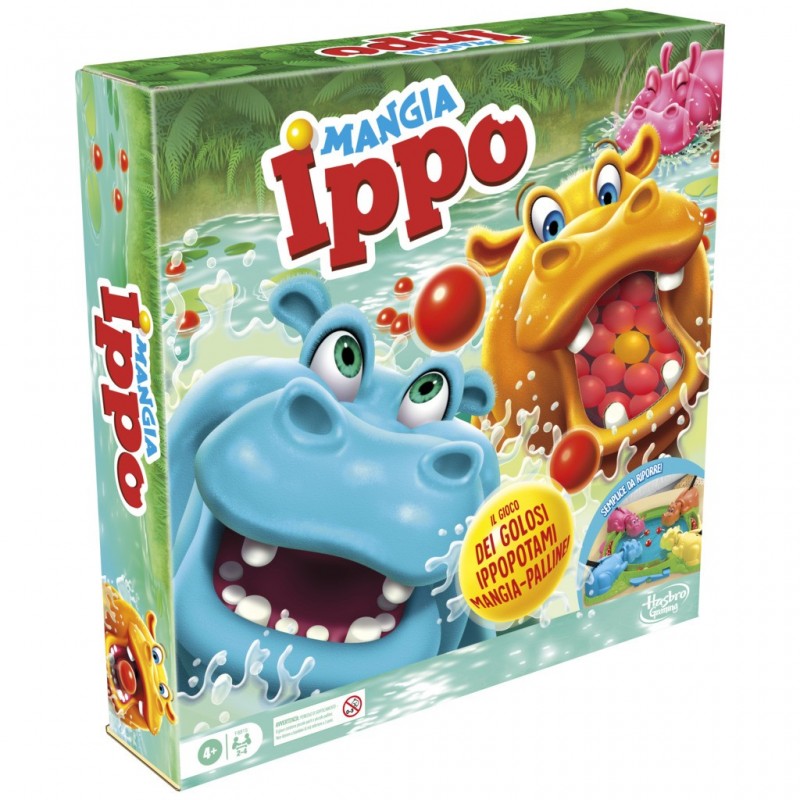 Hasbro Gaming Hungry Hungry Hippos Brettspiel Party