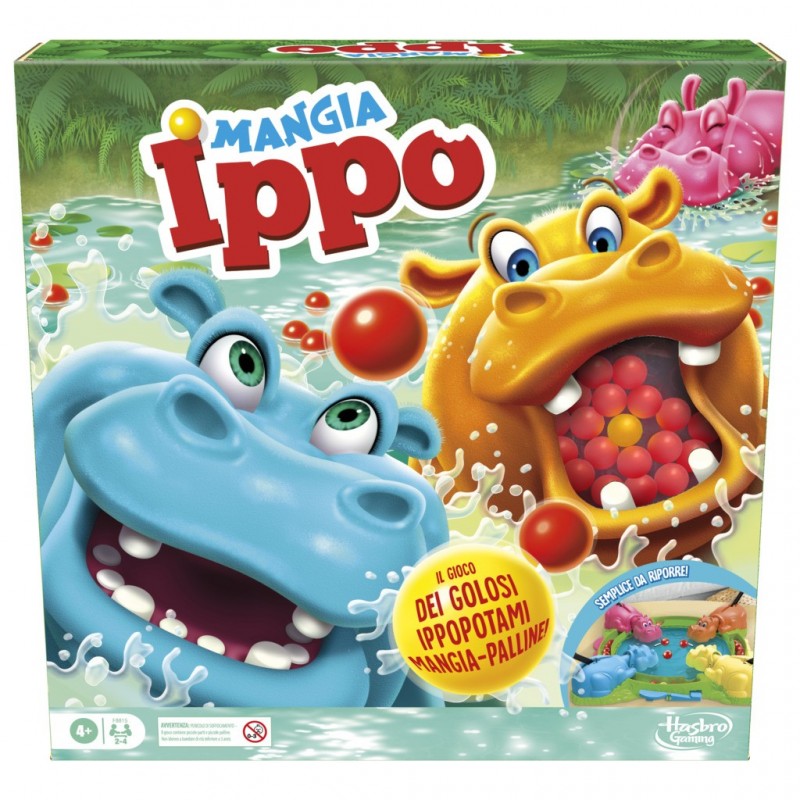 Hasbro Gaming Hungry Hungry Hippos Brettspiel Party