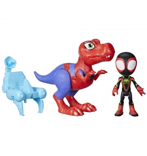 Marvel Spidey e I Suoi Fantastici amici, Dino-Webs Personaggio e Accessori, Spidey-Rex e Miles "Spin" Morales