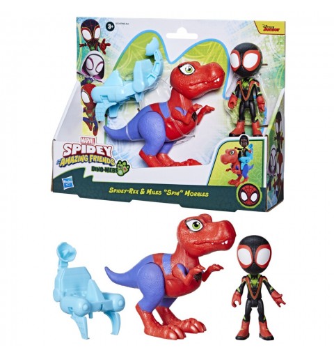 Marvel Spidey e I Suoi Fantastici amici, Dino-Webs Personaggio e Accessori, Spidey-Rex e Miles "Spin" Morales