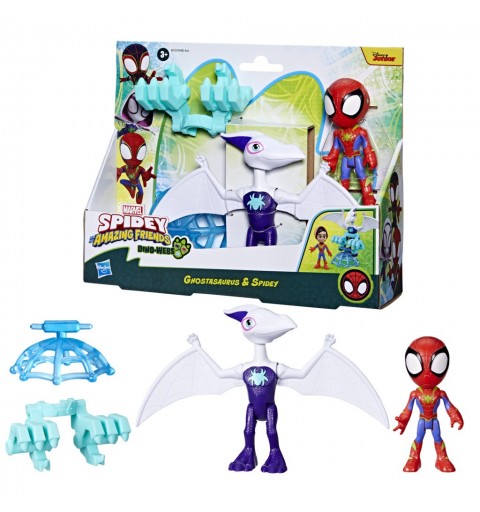 Marvel Spidey e I Suoi Fantastici Amici, Dino-Webs Personaggio e Accessori, Ghostasaurus e Spidey