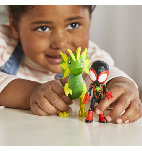 Marvel Spidey e I Suoi Fantastici Amici, Spidey con Cattivo Dino Miles Morales, action figure di Miles "Spin" Morales e 's