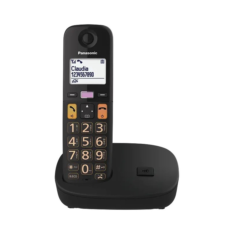 Panasonic KX-TGU110EXB teléfono Teléfono DECT Identificador de llamadas Negro