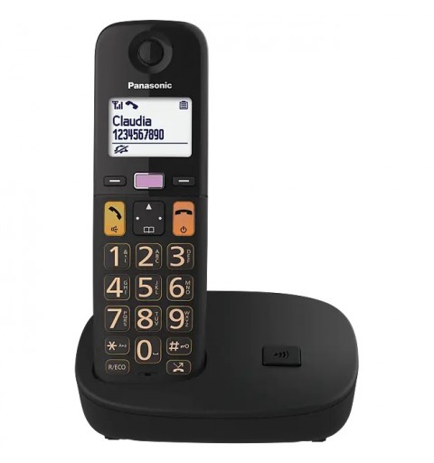 Panasonic KX-TGU110EXB teléfono Teléfono DECT Identificador de llamadas Negro