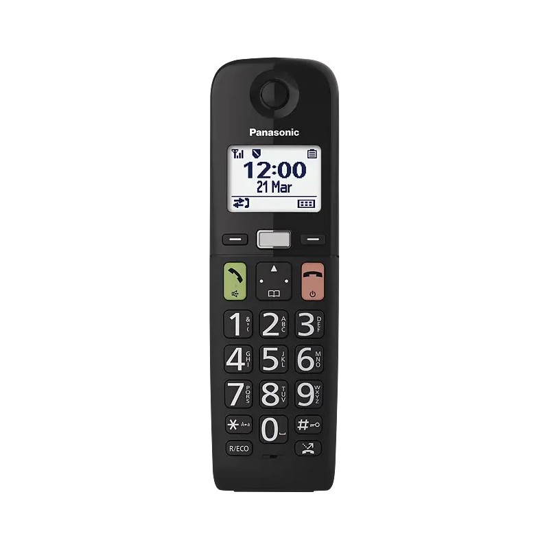 Panasonic KX-TGU110EXB teléfono Teléfono DECT Identificador de llamadas Negro