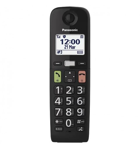 Panasonic KX-TGU110EXB teléfono Teléfono DECT Identificador de llamadas Negro