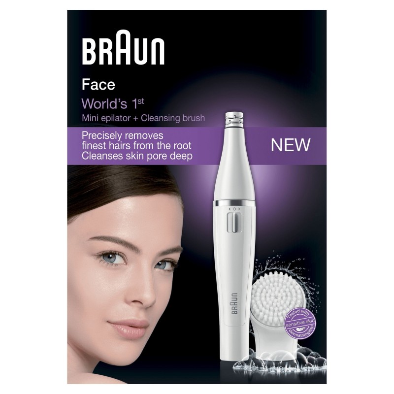 Braun FaceSpa Épilateur visage & brosse nettoyage facial Visage 810