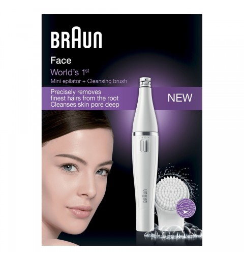 Braun FaceSpa Épilateur visage & brosse nettoyage facial Visage 810