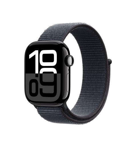 Apple Watch Series 10 GPS 42mm Jet Black Aluminium Case with Ink Sport Loop