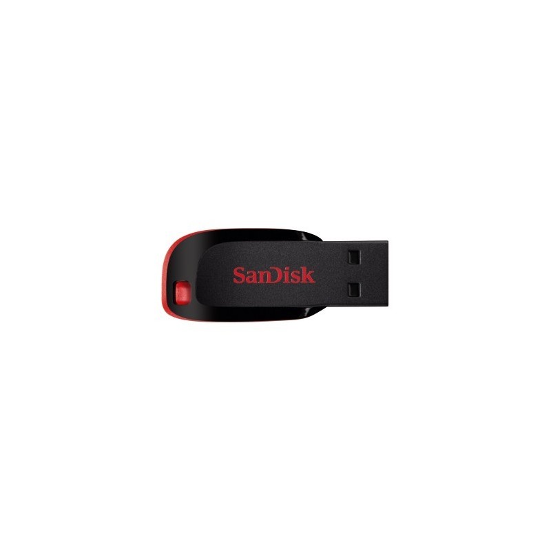 SanDisk Cruzer Blade unidad flash USB 64 GB USB tipo A 2.0 Negro, Rojo