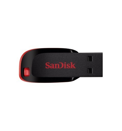 SanDisk Cruzer Blade unidad flash USB 64 GB USB tipo A 2.0 Negro, Rojo