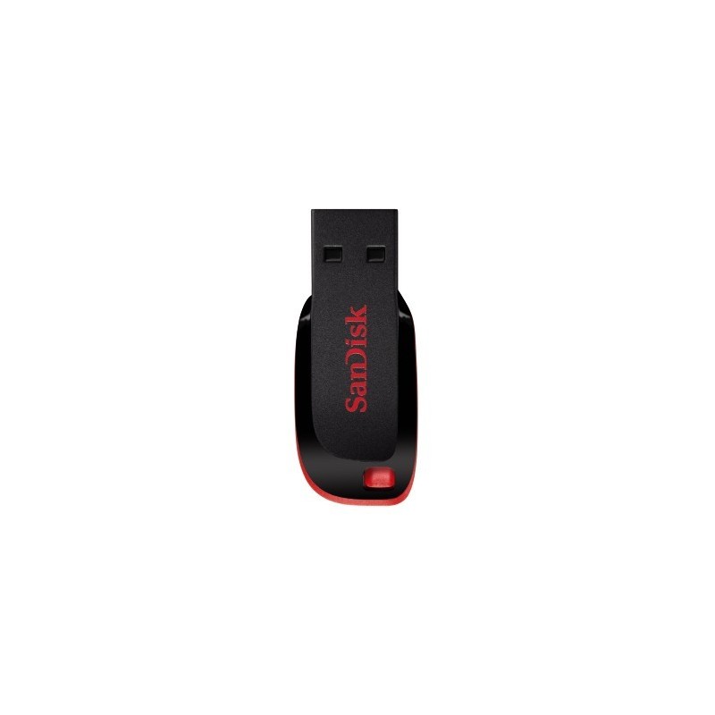 SanDisk Cruzer Blade unidad flash USB 64 GB USB tipo A 2.0 Negro, Rojo