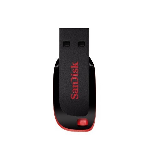 SanDisk Cruzer Blade unidad flash USB 64 GB USB tipo A 2.0 Negro, Rojo