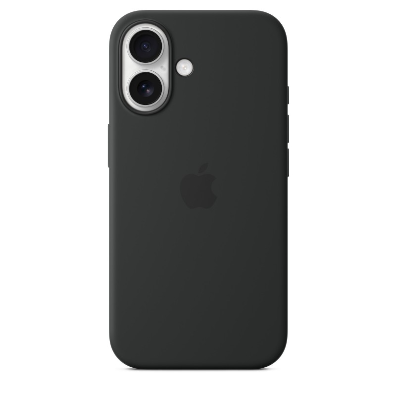 Apple iPhone 16 Silikon Case mit MagSafe – Schwarz