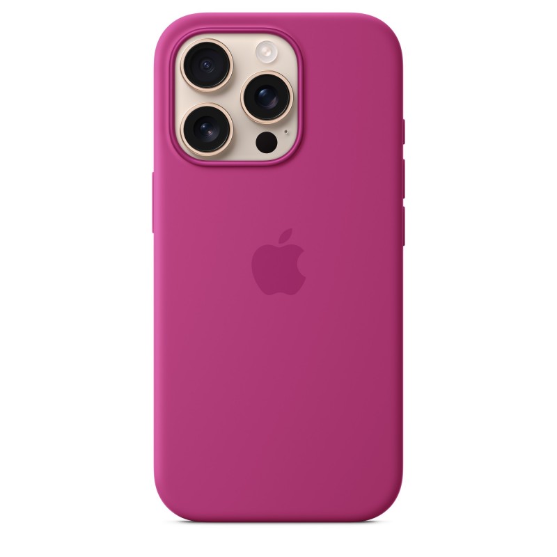 Apple iPhone 16 Pro Silicone Case with MagSafe - Fuchsia