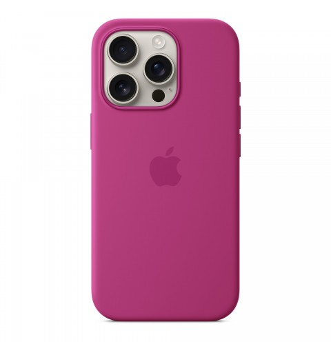 Apple iPhone 16 Pro Silikon Case mit MagSafe – Fuchsia