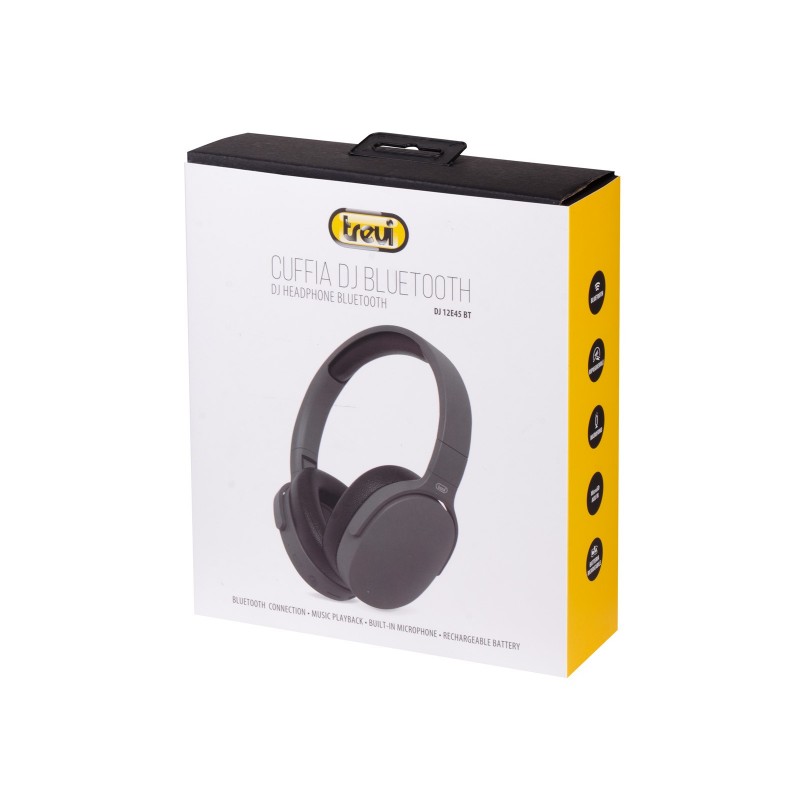 Trevi WIRELESS DIGITAL STEREO DJ HEADPHONE DJ 12E45 BT BLACK