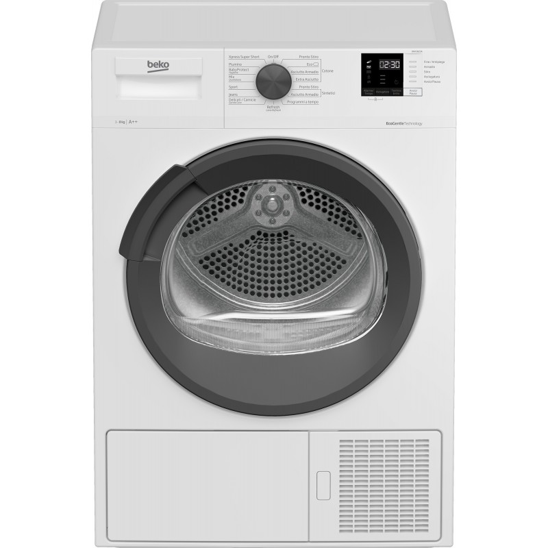 Beko DRXS823A secadora Independiente Carga frontal 8 kg A++ Blanco