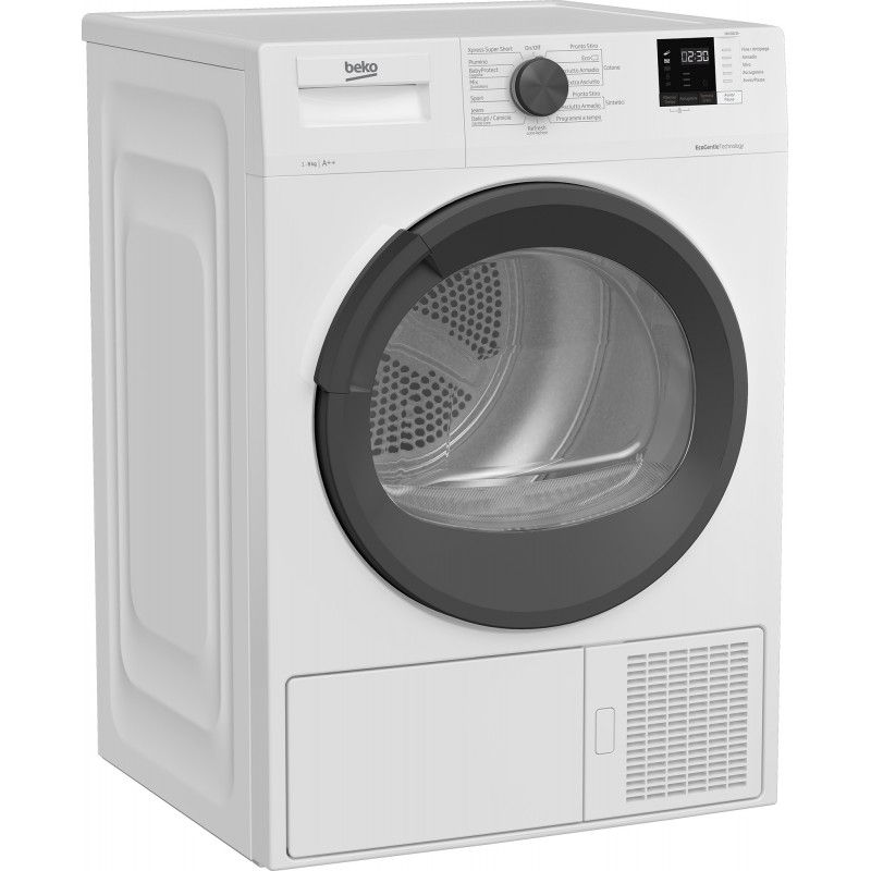 Beko DRXS823A secadora Independiente Carga frontal 8 kg A++ Blanco