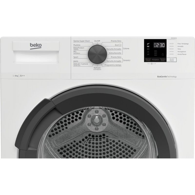 Beko DRXS823A Wäschetrockner Freistehend Frontlader 8 kg A++ Weiß