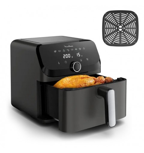 Moulinex Easy Fry Mega EZ855HF0 friteuse Unique 7,5 L Autonome 2020 W Friteuse d’air chaud Noir, Gris