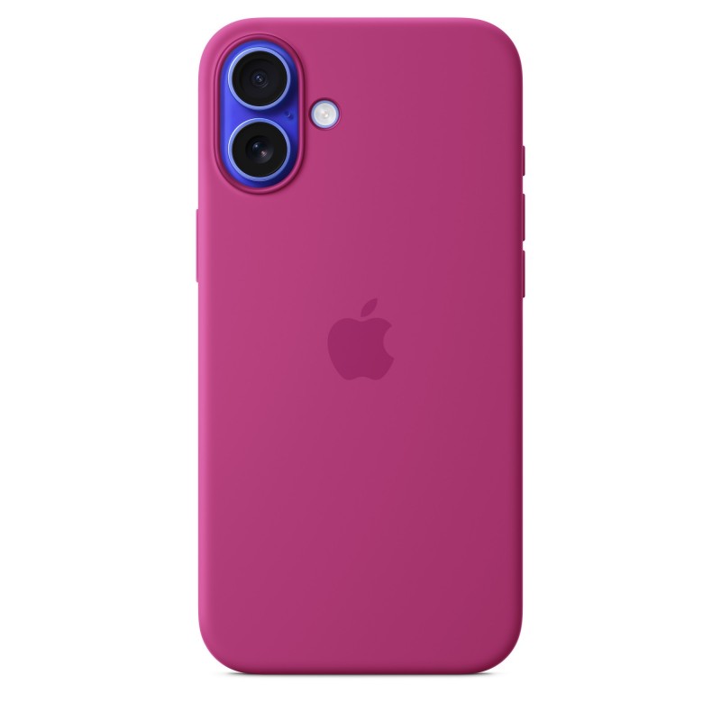 Apple Coque en silicone avec MagSafe pour iPhone 16 Plus - Fuchsia