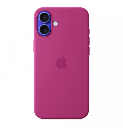 Apple Coque en silicone avec MagSafe pour iPhone 16 Plus - Fuchsia