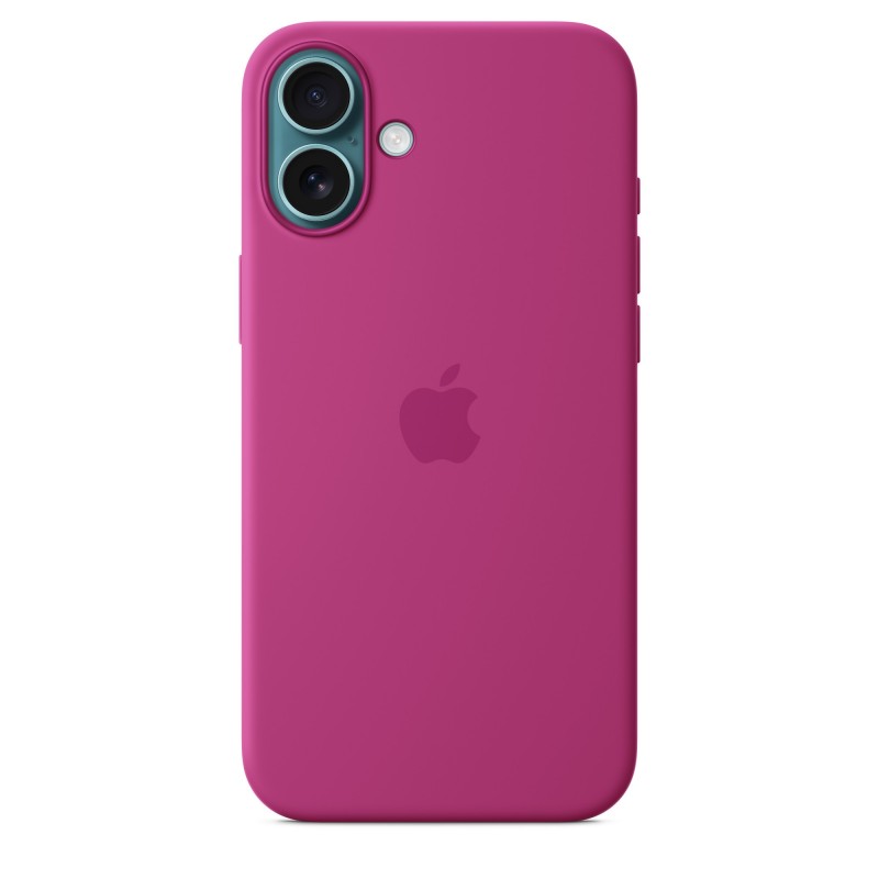 Apple Coque en silicone avec MagSafe pour iPhone 16 Plus - Fuchsia