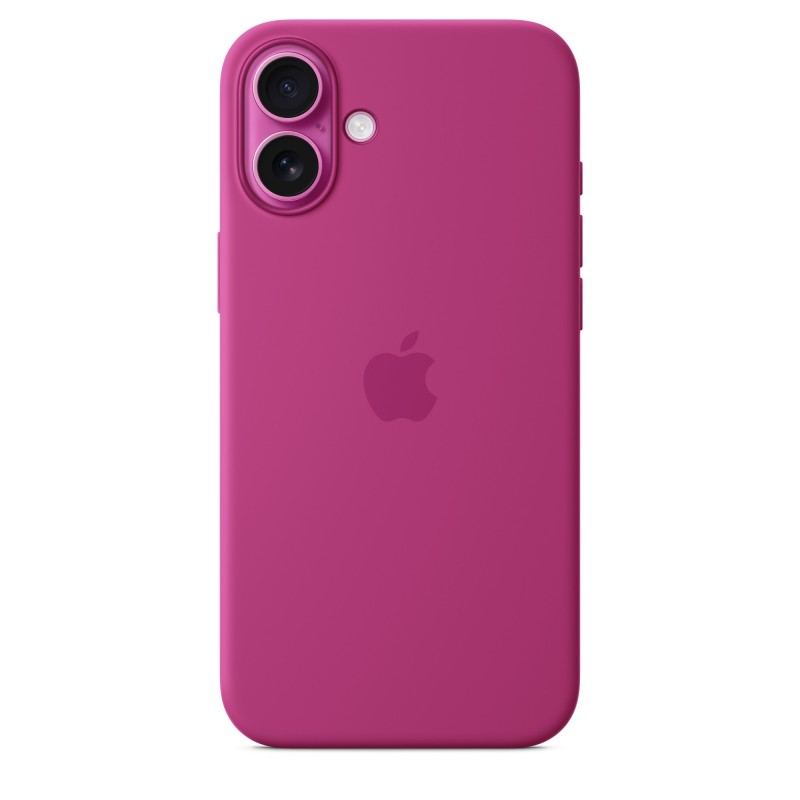 Apple Coque en silicone avec MagSafe pour iPhone 16 Plus - Fuchsia