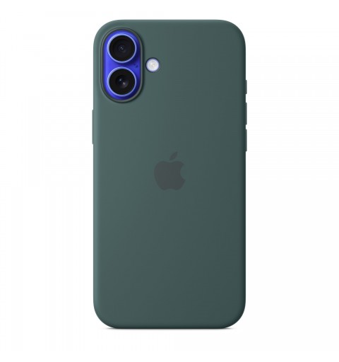 Apple Coque en silicone avec MagSafe pour iPhone 16 Plus - Vert lacustre