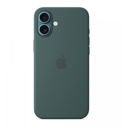 Apple Coque en silicone avec MagSafe pour iPhone 16 Plus - Vert lacustre