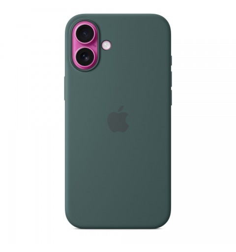 Apple Coque en silicone avec MagSafe pour iPhone 16 Plus - Vert lacustre