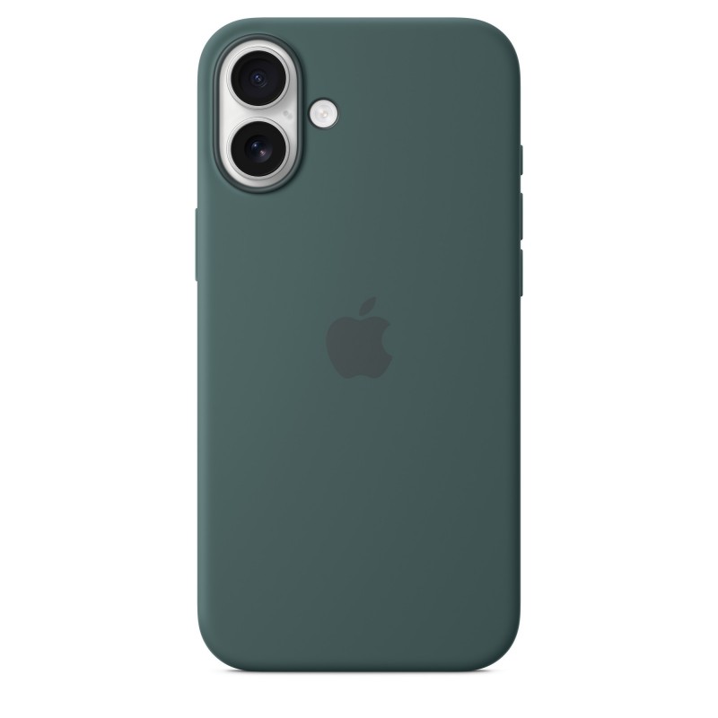 Apple Coque en silicone avec MagSafe pour iPhone 16 Plus - Vert lacustre