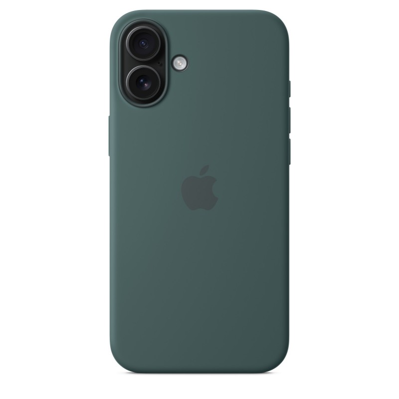 Apple Coque en silicone avec MagSafe pour iPhone 16 Plus - Vert lacustre