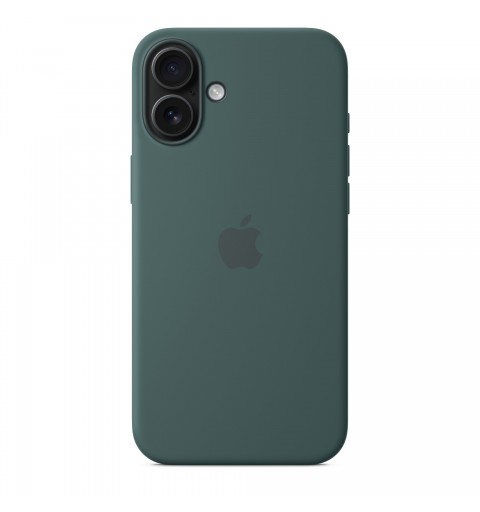 Apple Coque en silicone avec MagSafe pour iPhone 16 Plus - Vert lacustre