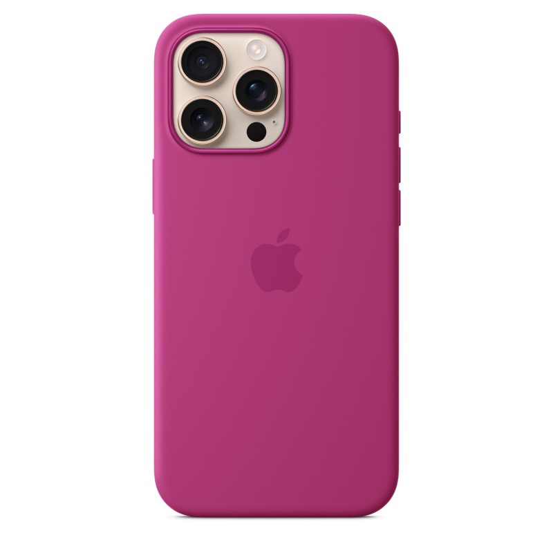 Apple iPhone 16 Pro Max Silikon Case mit MagSafe – Fuchsia