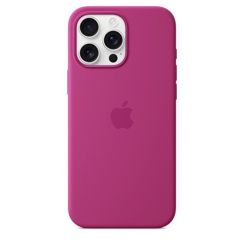 Apple iPhone 16 Pro Max Silikon Case mit MagSafe – Fuchsia