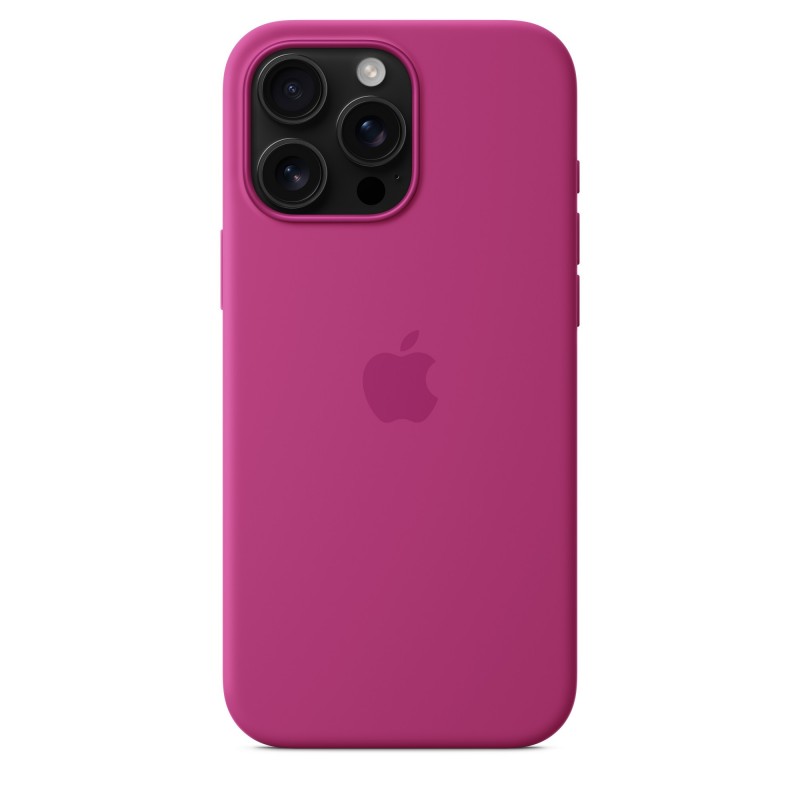 Apple Coque en silicone avec MagSafe pour iPhone 16 Pro Max - Fuchsia