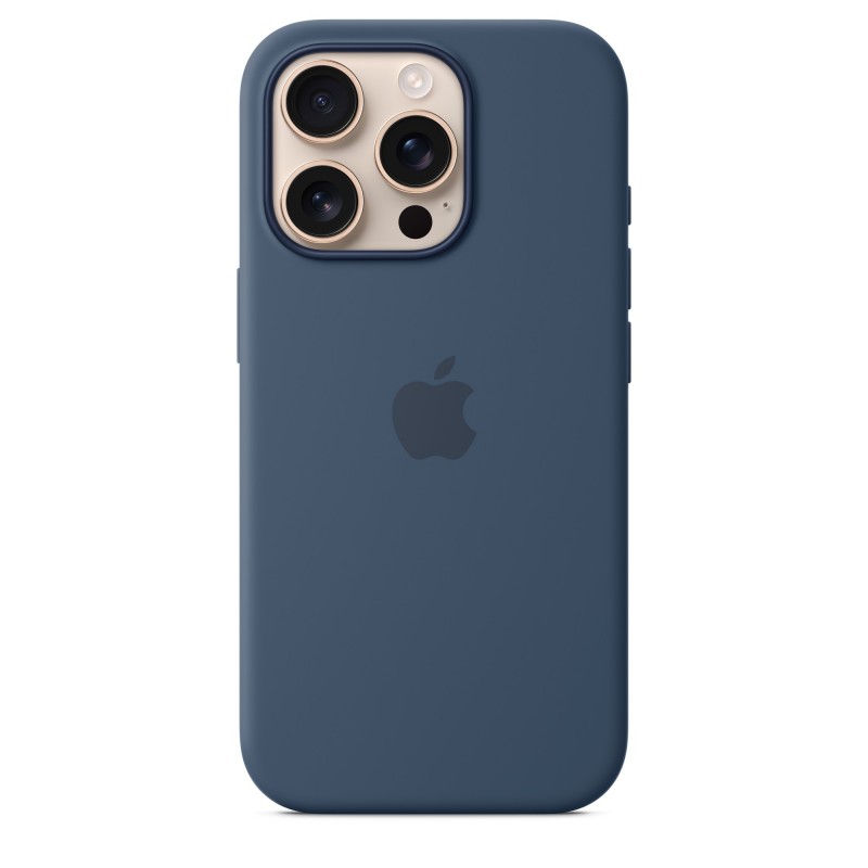 Apple iPhone 16 Pro Silicone Case with MagSafe - Denim