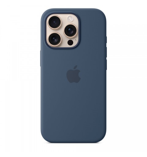 Apple Funda de silicona con MagSafe para el iPhone 16 Pro - Azul denim