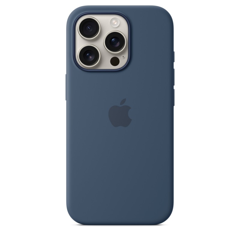 Apple Coque en silicone avec MagSafe pour iPhone 16 Pro - Denim