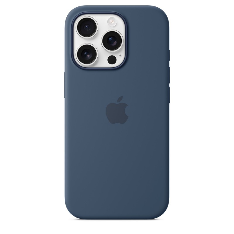 Apple Funda de silicona con MagSafe para el iPhone 16 Pro - Azul denim