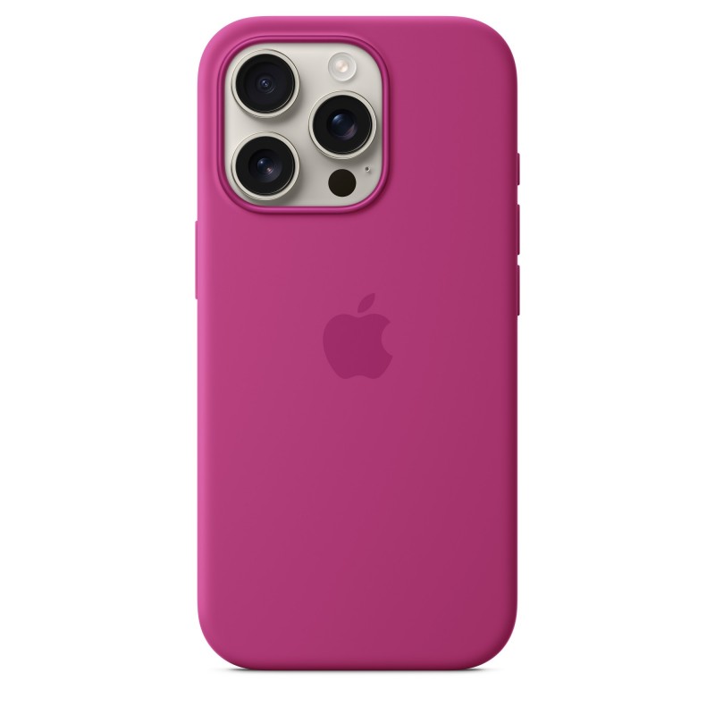 Apple iPhone 16 Pro Silikon Case mit MagSafe – Fuchsia